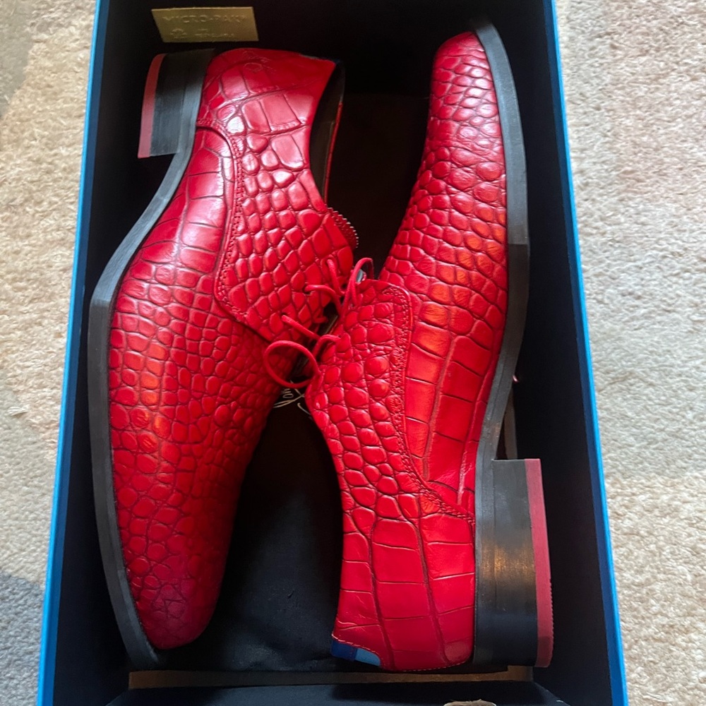 John fluevog red oxfords